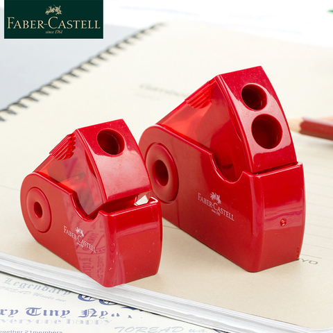 FABER-CASTELL Single hole double hole pencil sharpener push pull double multifunctional Sharpeners Office and School stationery ► Photo 1/6
