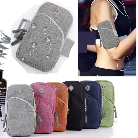 For 6.5 inch Mobile Phone Arm Band Hand Holder Case Gym Outdoor Sport Running Pouch Armband Bag For iphone max 7 plus 8 xiaomi ► Photo 1/6