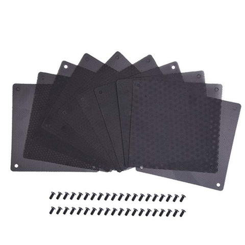120 mm Dust Filter Computer Fan Filter Cooler PVC Black Dustproof Case Cover Computer Mesh 10 Packs with 40 Pieces of Screws ► Photo 1/6