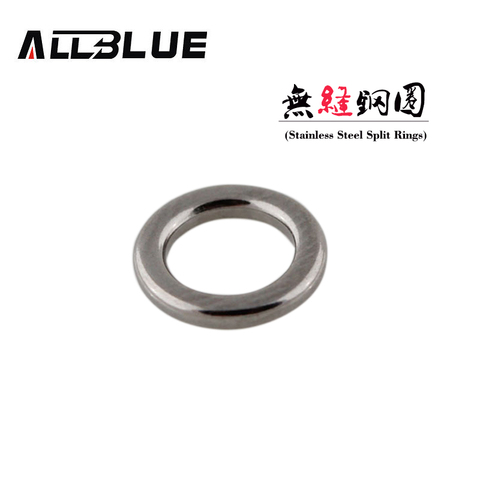 ALLBLUE Fishing Solid Ring 304 Stainless Steel Fishing Ring Lure Accessories Heavy-duty Metal Jigging Ring ► Photo 1/4