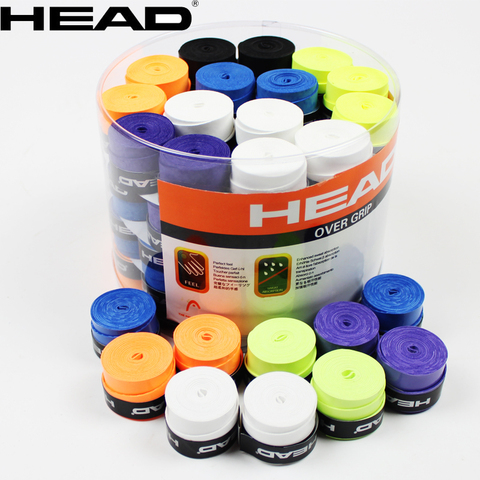 10pcs/lot Head Tennis Racket PU Overgrip Anti-skid Sweat Absorbed Soft Wrap Taps Tenis Racquet Damper Dry/ Vibration Tacky grips ► Photo 1/4