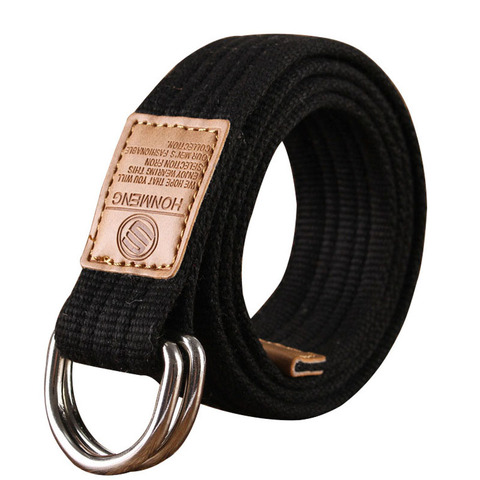 New Unisex Canvas Belt Double Ring Buckle Military Belt Army Belts Men Women's Casual Business Cowboy Pants Belt ► Photo 1/6