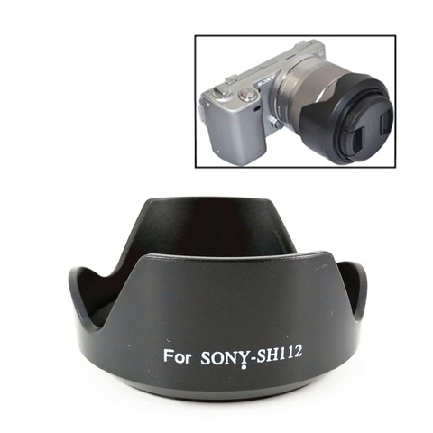 SH112 Lens Hood Replace ALC-SH112 for Sony E SEL-1855 18-55 mm f/3.5-5.6 SEL-16F28 16 mm f/2.8 ► Photo 1/4