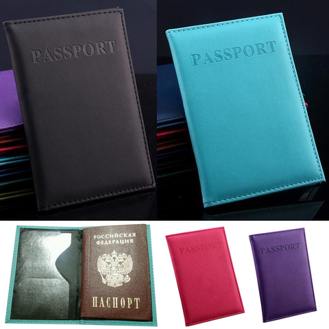 Multi-function PU Travel Passport Card Case Sheath America ID Card Bag Documents Protective Covers Credit Card Holder ► Photo 1/6