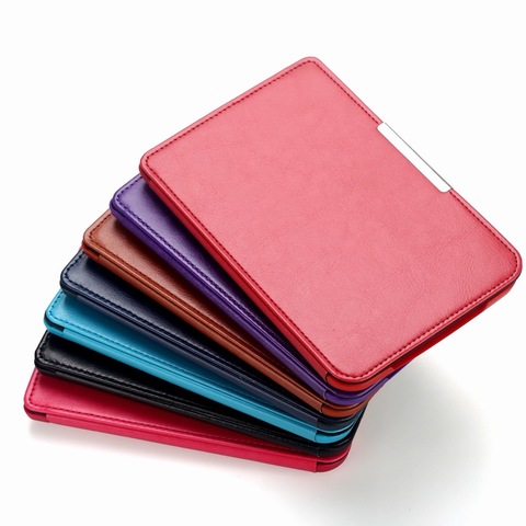 1pc PU leather cover protective case for pocketbook touch lux 3 Ruby Red for pocketbook 614 plus 615/624/625/626 ereader ► Photo 1/5