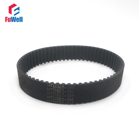 2pcs HTD 5M Synchronous Timing Belt 180/210/225/235/250/285/295/330/305/320/325-5M 15/20/25mm Width 5mm Pitch Rubber Gear Belt ► Photo 1/1