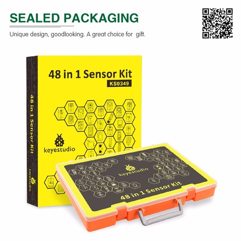 NEWEST!Keyestudio 48 in 1 Sensor Starter Kit With Gift Box For Arduino DIY Projects (48pcs Sensors) ► Photo 1/6