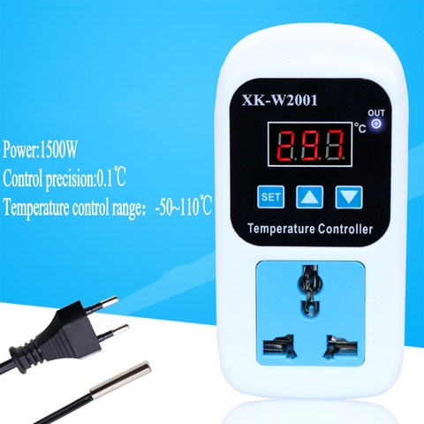Digital LED Thermometer Temperature Controller Thermostat Incubator Control Microcomputer Delay start With Probe 110-220V 1500W ► Photo 1/6