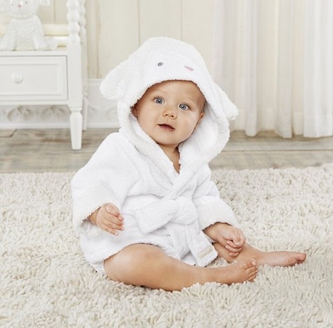 Animal cartoon baby bathrobe with hat/Racoon Hood kids beach towels/Infant&Todderl's Wraps ► Photo 1/6
