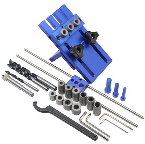 Woodworking tool,DIY Woodworking Joinery High Precision Dowel Jigs Kit,3 in 1 Drilling locator,08450A drilling guide kit ► Photo 1/1