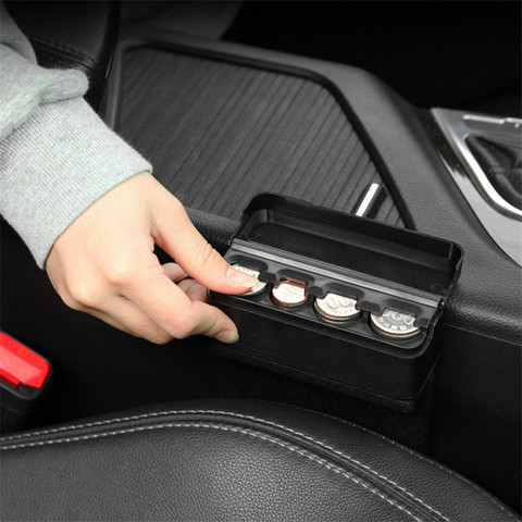 new Plastic Car Euro Coin Case Money Container Organizer Stowing Tidying Auto Coin Holder Interior Accessories Storage Box ► Photo 1/5
