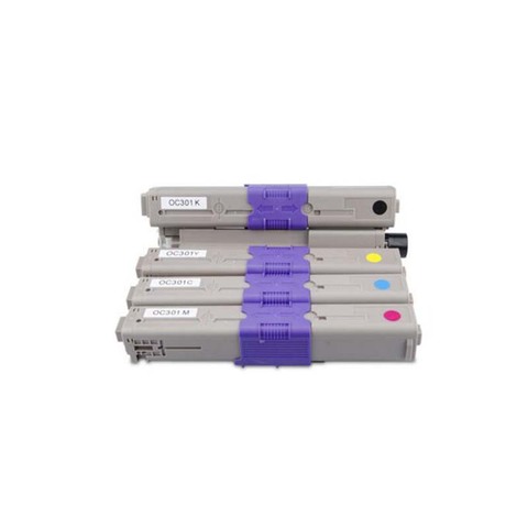 301 Compatible for OKI Color Toner Cartridge for Okidata C301 C321 C301n C321n C301DN C321DN MC332dn 44973533/4/5/6 Toner Kit ► Photo 1/1