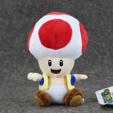17cm Super Mario Bros Toad Plush Stuffed Dolls Plush Toys 17CM Plush Toys Kids Toy free shipping ► Photo 1/6