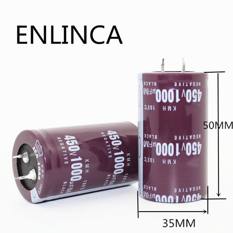 1pcs/lot 450V 1000UF 450v680UF aluminum electrolytic capacitor size 35*50mm 450v1000uf 20% ► Photo 1/1