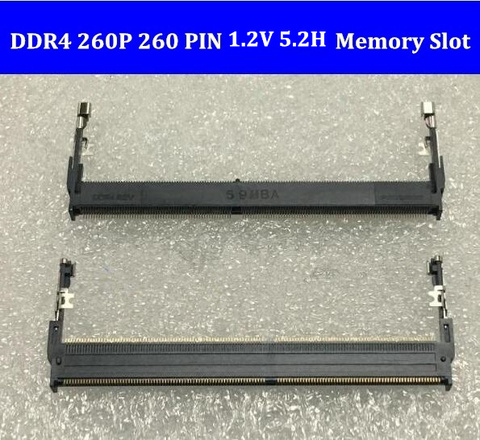 high quality Foxconn DDR4 260P 260 pin 1.2V 5.2H Connectors Laptop Memory Slot Sockets 260pin opposite direction ► Photo 1/2