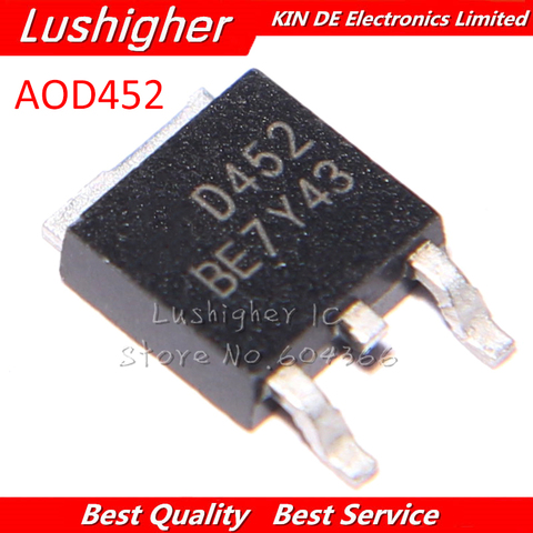 10pcs AOD452 TO252 D452 TO-252 D452A New Original ► Photo 1/6