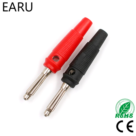 10pcs 4mm Banana Plug High Current Insulated Shrouded Stackable Connector Screw Connection Banana Connectors ► Photo 1/1