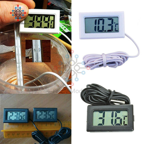 Mini Digital LCD Probe Fridge Freezer Thermometer Sensor Thermometer Thermograph for Aquarium Refrigerator Kitchen ► Photo 1/6