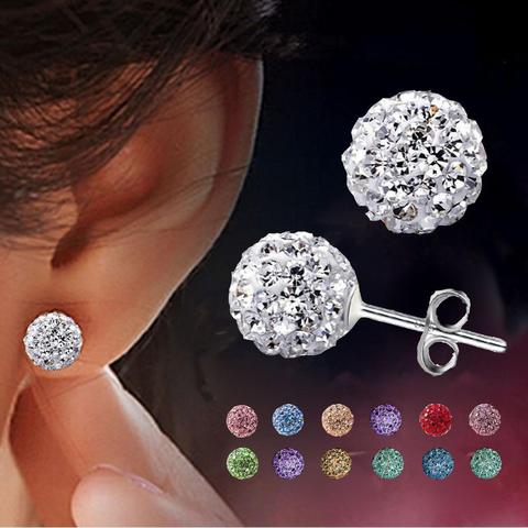Earrings Brincos Earing Online Shopping India Aros Pendientes Mujer For Women Brinco Perlas Crystal Stud Oorbellen Earring ► Photo 1/4