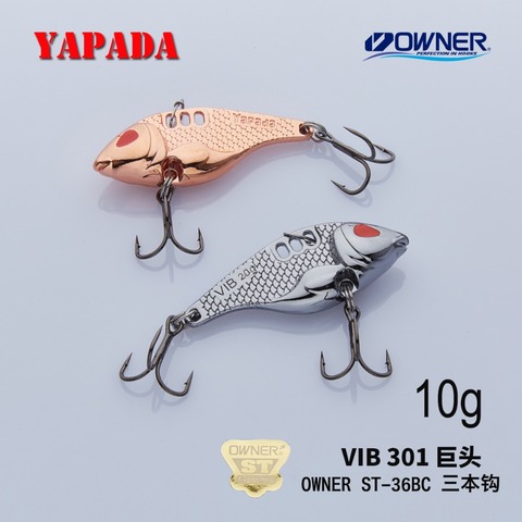 YAPADA VIB 301 Tycoon  10g/15g strengthen Treble Hook 41-47mm Feather Multicolor Zinc alloy Metal VIB Fishing Lures ► Photo 1/6