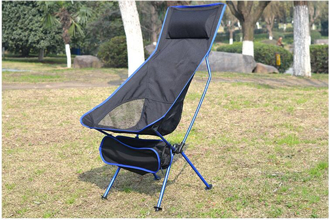 Portable Collapsible Moon Chair Fishing Camping BBQ Stool Folding Extended Hiking Seat Garden Ultralight Office Home Furniture ► Photo 1/6