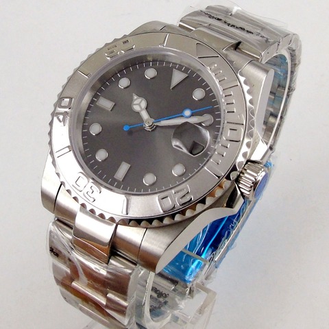 4 Models Sapphire Crystal BLIGER  SS Strap Silver Color Bezel NH35 MIYOTA Automatic Men's Watch ► Photo 1/5