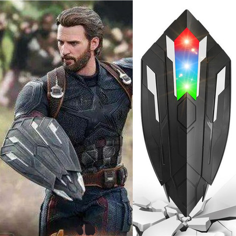 Voice flash Shield For Captain America Costume with LED light Children Captain America Shield Cosplay Carnival Purim party props ► Photo 1/6
