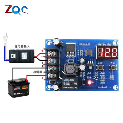 XH-M603 Charging Control Module 12-24V Storage Lithium Battery Charger Control Switch Protection Board With LED Display ► Photo 1/6