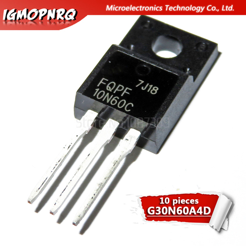 10PCS FQPF10N60C TO-220 10N60C 10N60 TO220 Field-Effect transistor ► Photo 1/1