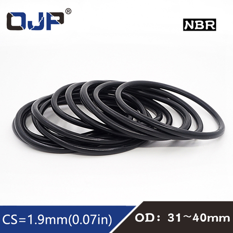 20PC/lot Rubber Ring NBR Sealing O Ring CS1.9mm OD31/32/33/34/35/36/38/40mm O-Ring Seal Gaskets Oil Oring Washer ► Photo 1/6