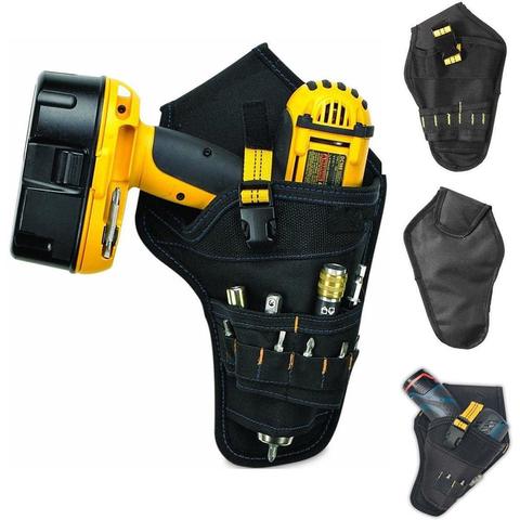 Portable Heavy Duty Drill Driver Holster Cordless Electrician Tool Bag Bit Holder Belt Pouch Waist Cordless Drill Storage Pocket ► Photo 1/5