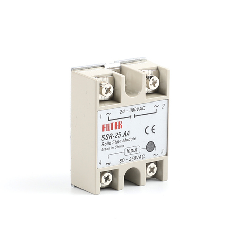 solid state relay SSR-25AA 25A actually 80-250V AC TO 24-380V AC SSR 25AA relay solid state ► Photo 1/4