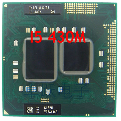  Intel Core I5 430m cpu 3M/2.26GHz/2533 MHz/Dual-Core Laptop processor I5-430M Compatible PM55 HM57 HM55 QM57 ► Photo 1/1