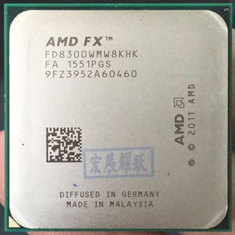 AMD FX-Series FX-8300 AMD FX 8300  Octa Core  AM3+ CPU Stronger than FX8300 FX 8300 100% working properly Desktop Processor ► Photo 1/2