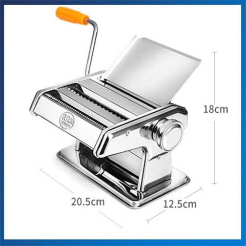 Small Manual Stainless Steel Pasta Machine TWO BLADES Dough Roller Spaghetti Cutter ► Photo 1/1