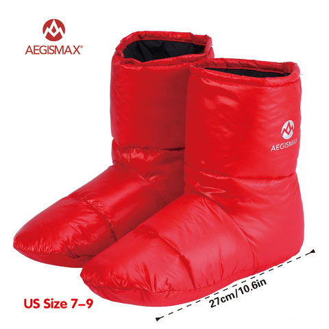 AEGISMAX Warm Long Journey Lightweight Sleeping Bag Accessories Unisex Indoor Duck Down Slippers Camping Out Soft Sock ► Photo 1/6