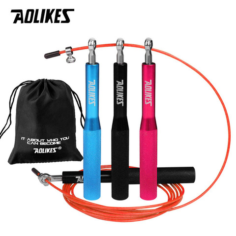 1 Pcs Professional 3 in 1 Skipping Rope Crossfit Speed Jump Rope For Fitness Skip Workout Training With Carrying Bag Spare Cable ► Photo 1/6