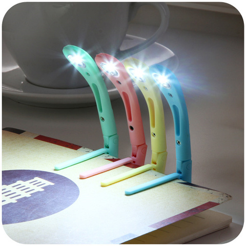Creative  energy-saving led night light book light with clip  portable LED reading lamp Folder of lights ► Photo 1/6