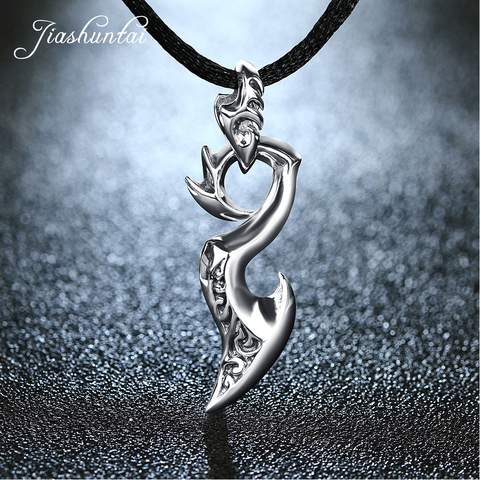 JIASHUNTAI Retro 100% 925 Sterling Silver Pendant Necklace Dragon Wing Silver Jewelry For Cool Men ► Photo 1/6