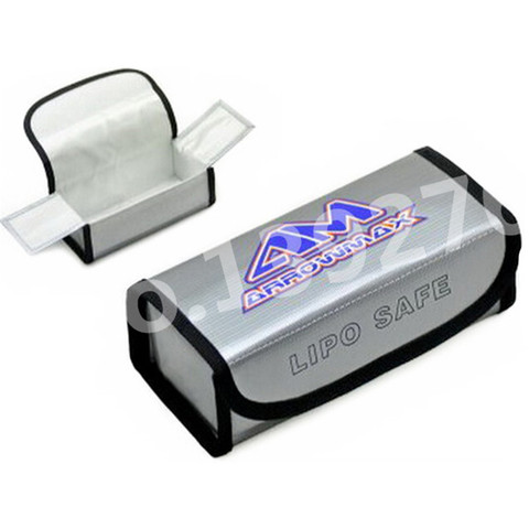 Arrowmax RC Square LiPo Safe Bag Battery Safety Li-Po Protect Bag Pouch Safe Guard Charge Sack 185 X 75 X 60 mm AM-199502 RC ► Photo 1/5