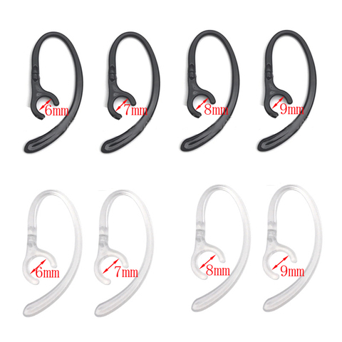 2pcs/4pcs Earphone Clip Hook Earhook Headphone Ear hook hanger for Bluetooth Headset 6.0mm 7.0mm 8.0mm 9.0mm ► Photo 1/6