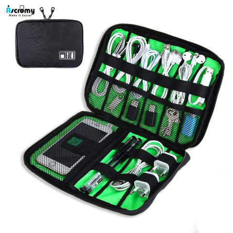 Travel Electronics Cable Organizer Bag Portable Storage Case for Mobile Phone Hard Drive Cords USB Cables Charger Wire Organizer ► Photo 1/6