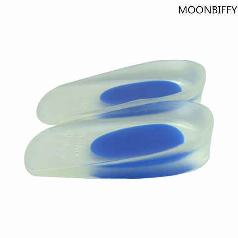 1 Pair Men Women Silicon Gel heel Cushion insoles soles relieve foot pain protectors Spur Support Shoe pad High Heel Inserts ► Photo 1/6