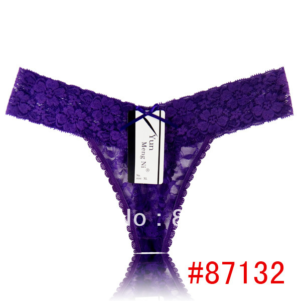Voplidia Cotton Thong T Back Underwear Women Sexy Panties G