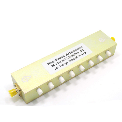 Sma/N type RF coaxial button adjustable attenuator 0-90db/60/30 button adjustable / step attenuator ► Photo 1/3