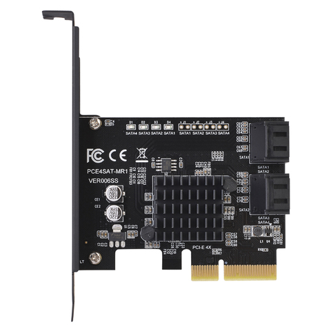 Marvell 88SE9230 Chip SATA/PCIE Raid Controller SATA PCIE SATA Raid Card PCI-E SATA Raid PCI Express 4X with Low Profile Bracket ► Photo 1/6