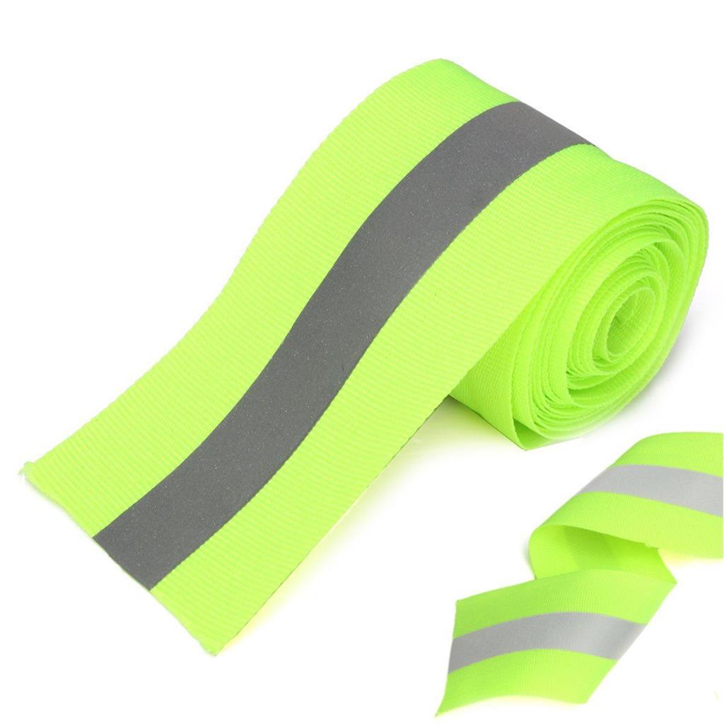 New Hot Silver Reflective Tape Safty Strip Sew on Lime Synth Fabric 3  Meters Apparel Sewing Fabric Supplies Accessories - Price history & Review, AliExpress Seller - DIY Miracle Decoration