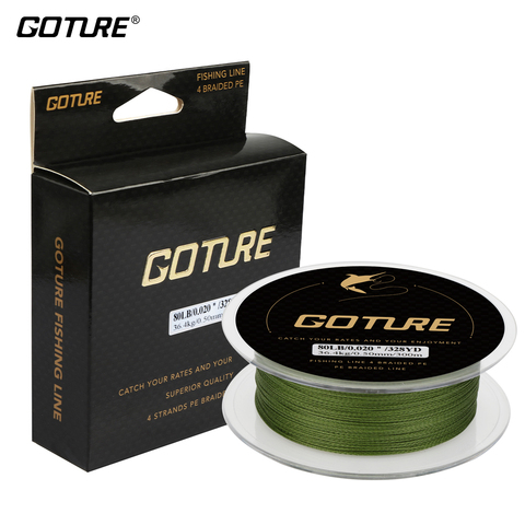 Goture Braided Fishing Lines 300M/328Yds 4 Strands 8-80LB 0.07-0.5mm Strong Japan PE Line Smooth Multifilament Braided Wire Cord ► Photo 1/5