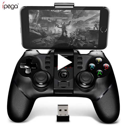 Ipega 9076 PG-9076 Bluetooth Gamepad Game Pad Controller Mobile Trigger Joystick For Android Cell Smart Phone TV Box PC PS3 VR ► Photo 1/6