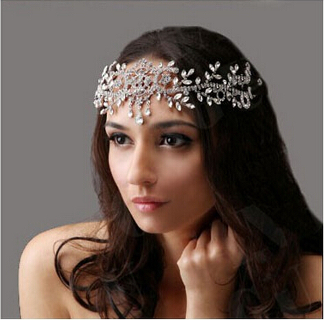 Angel Rhinestone Headband Wedding Crystal Hair Accessories Tiaras Crown Bridal Jewelry Wedding Forehead Hair Head Chain Jewelry ► Photo 1/5